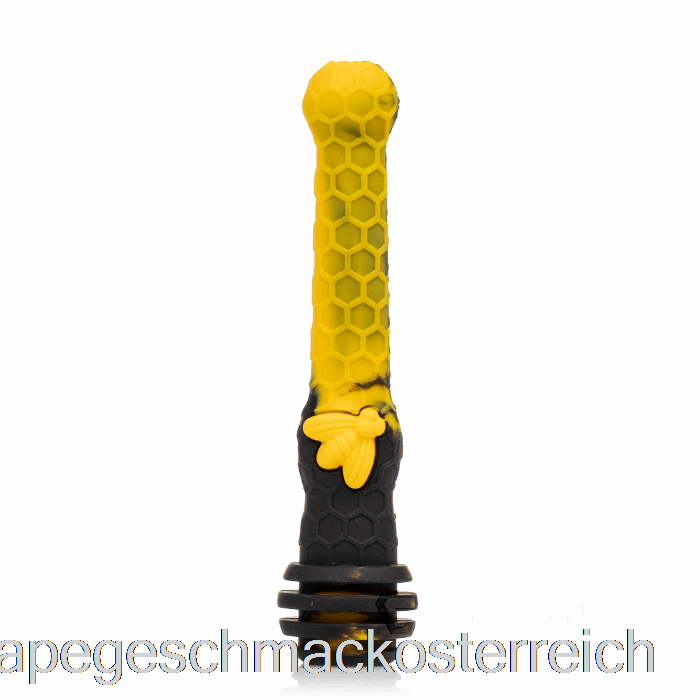 Stratus Honey Dipper Silikon Dab Straw Sol (schwarz/gelb) Vape Geschmack